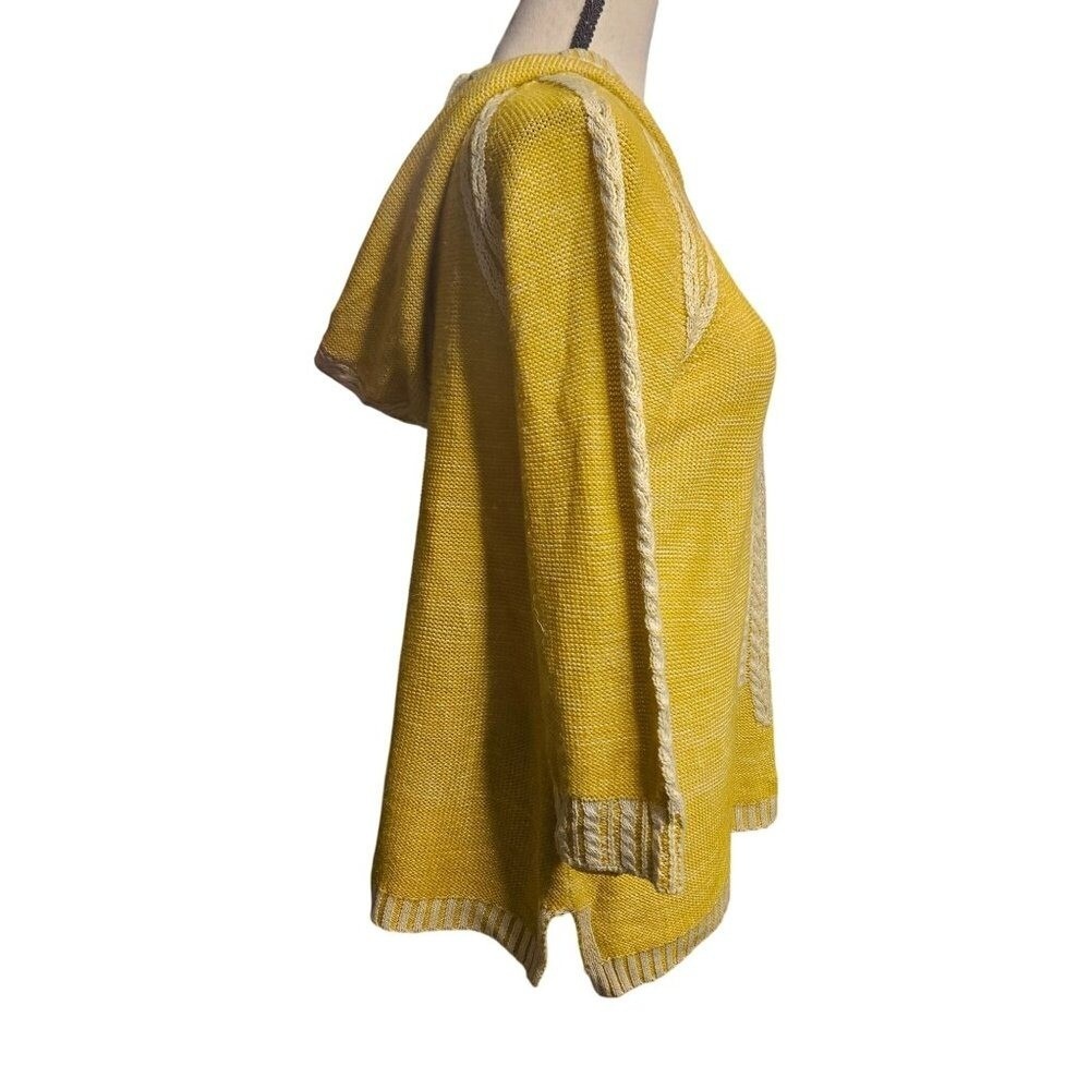Anthropologie Boho‎ Hooded Wool Sweater Medium - Picture 2 of 10